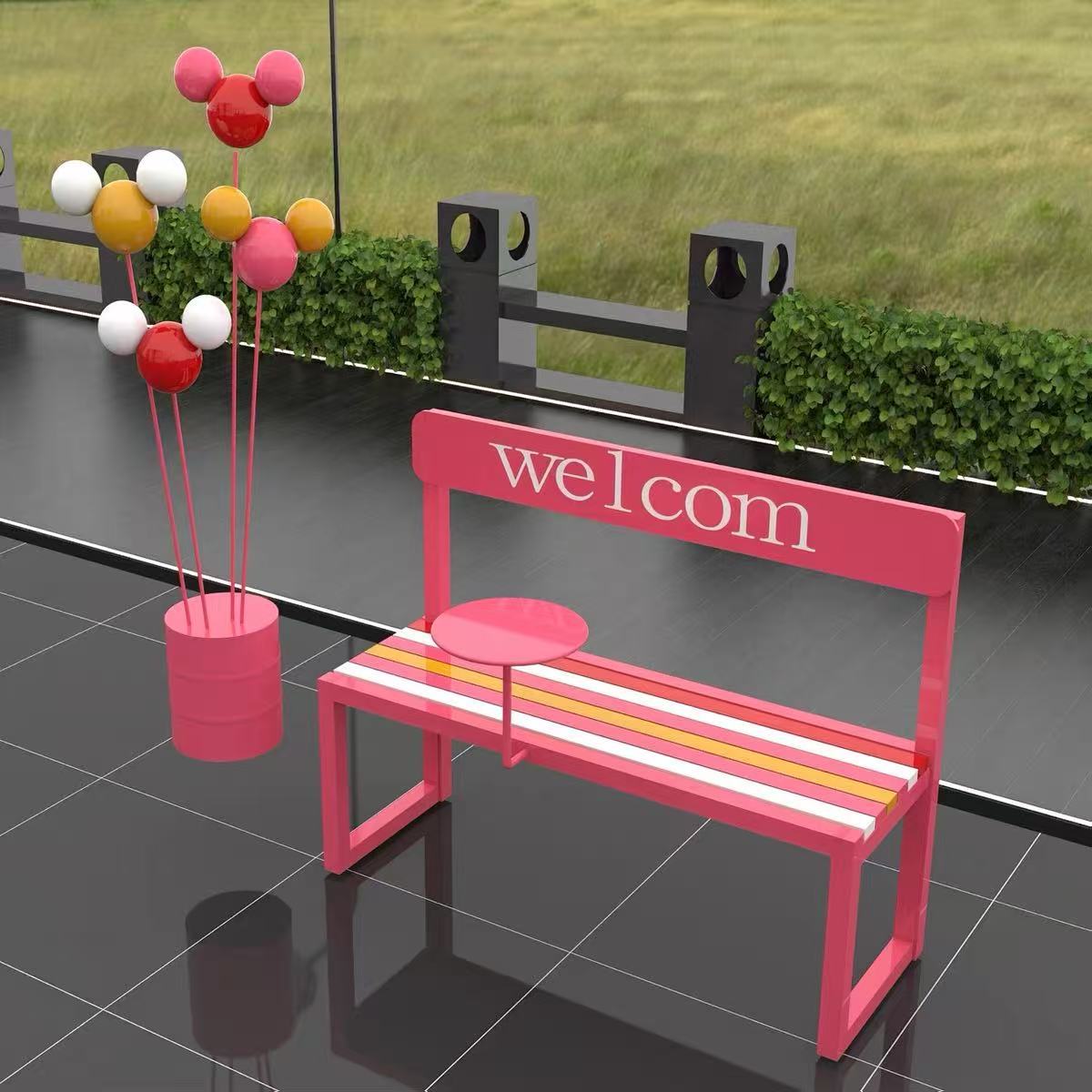 Coffee Tea Lounge - Cadeira Arco-Íris para Área Externa: Design