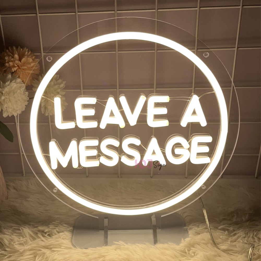 Coffee Tea Neon Sign - Deixe um mensagem led sinal de