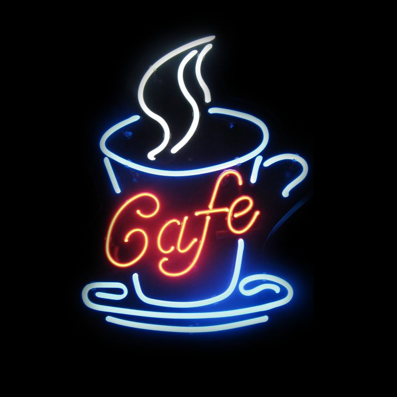 Coffee Tea Neon Sign - Sinal de néon para café copo