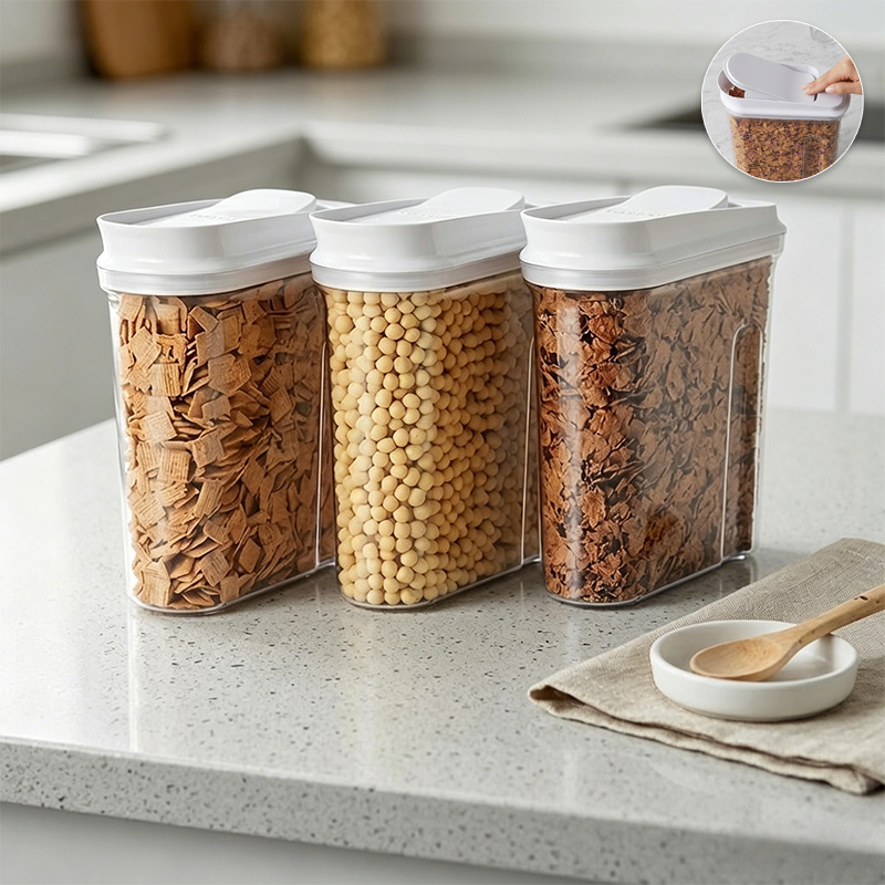 Coffee Tea Sugar Canister Set - Recipientes Herméticos para Armazenamento de Alimentos