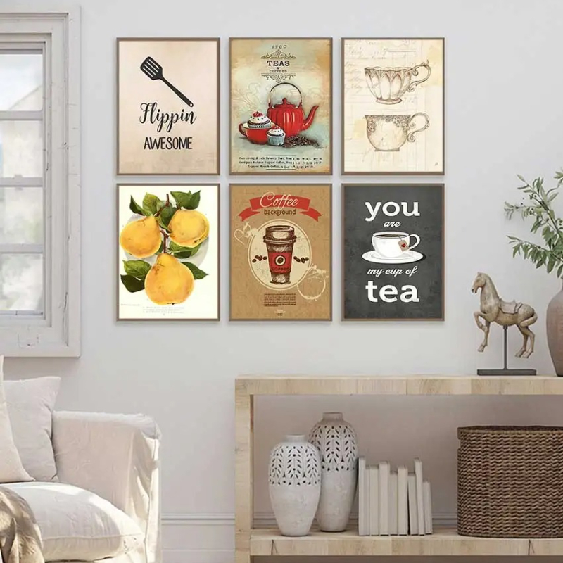 Pôsteres e Impressões Vintage  - Coffee Tea Picture avaliação e preço
