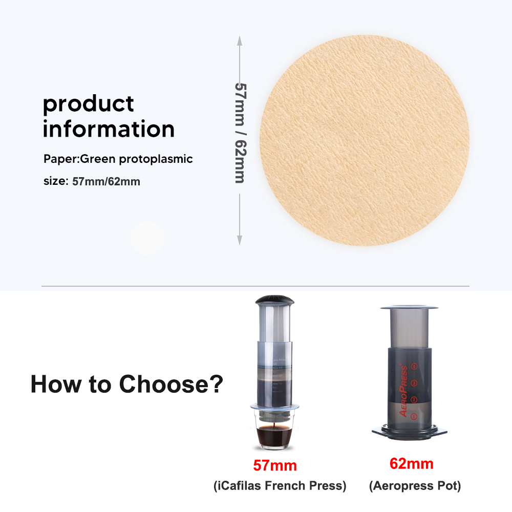 57mm/63mm filtro de café papel - Aeropress Coffee Maker avaliação e preço