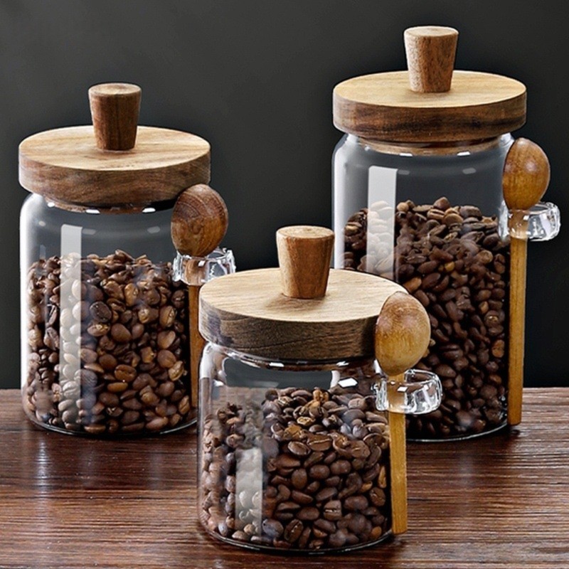 Conjunto de 3 potes de vidro A - Coffee Tea Sugar Canister Set avaliação e preço