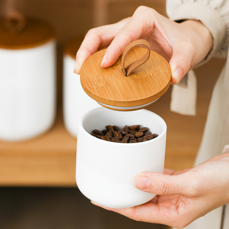 Frasco De Armazenamento De Cer - Coffee Tea Sugar Canister Set avaliação e preço