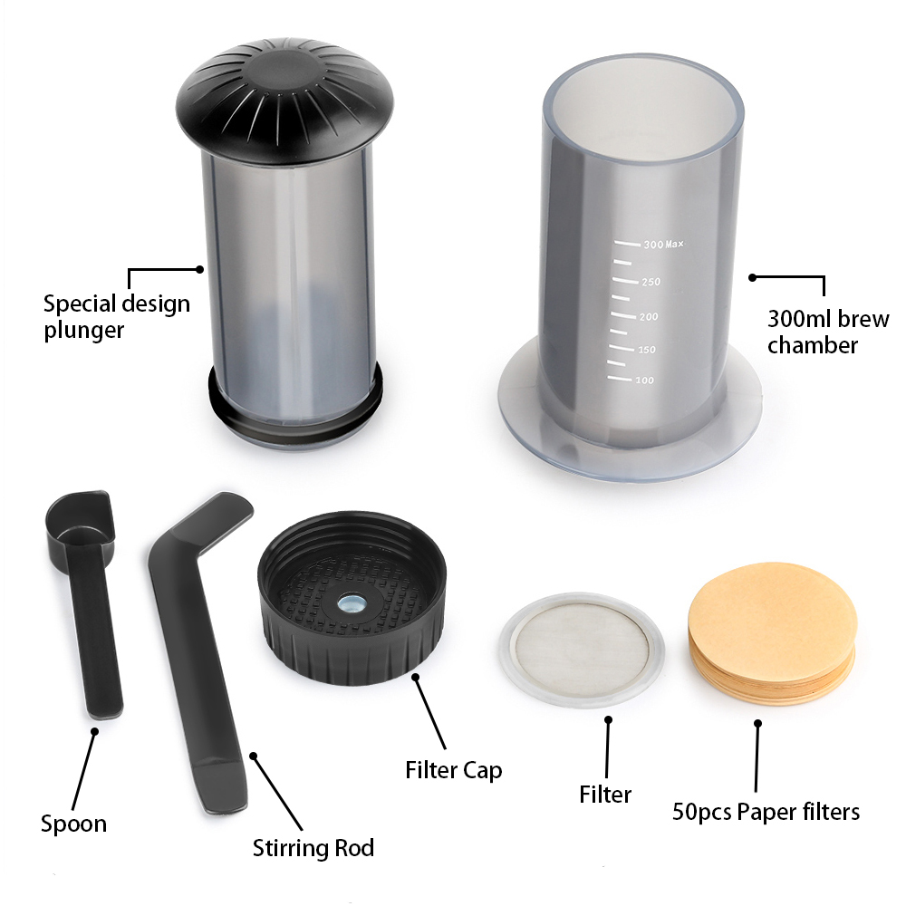 Cafeteira portátil para café e - Aeropress Coffee Maker avaliação e preço