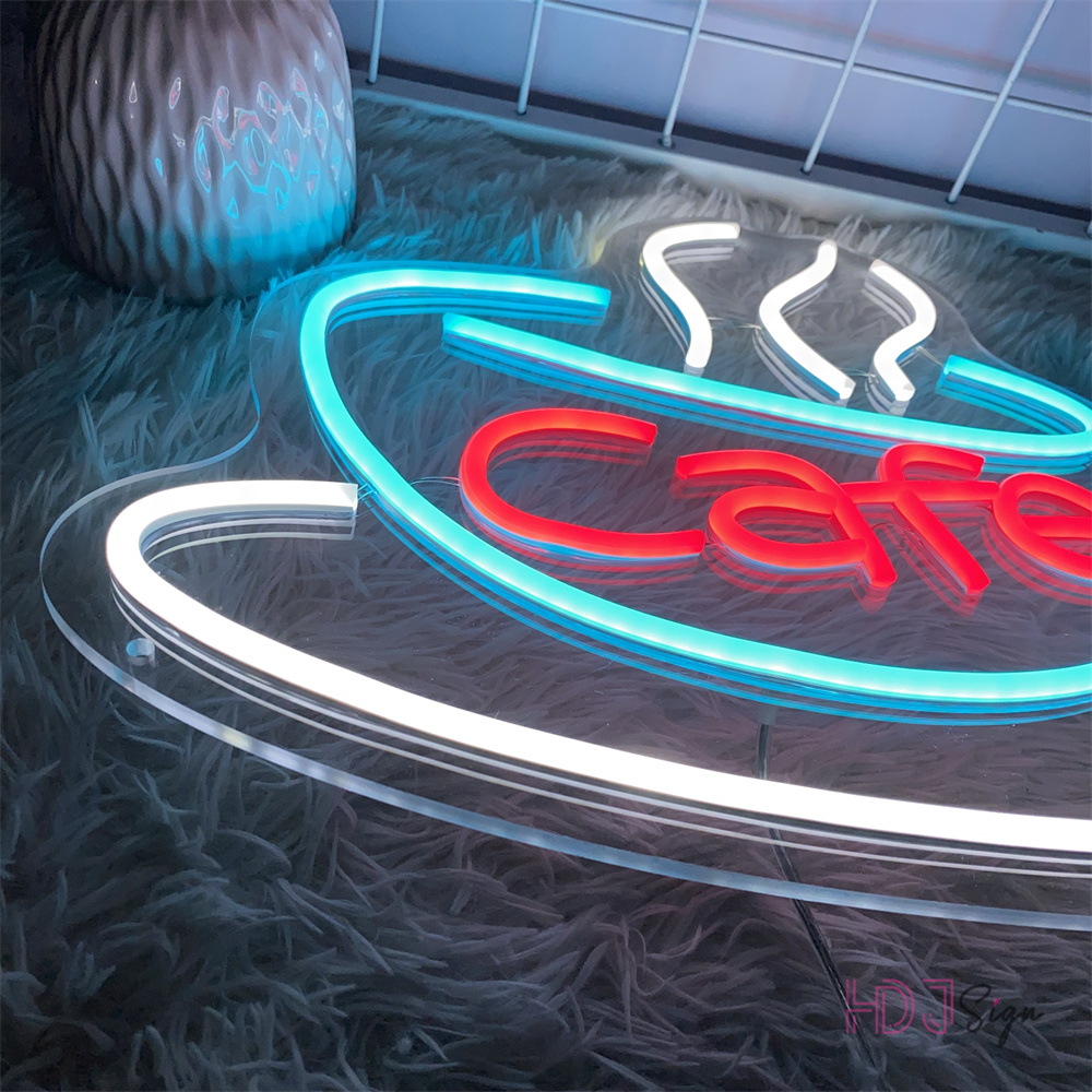 Café neon led sinal café despe - Coffee Tea Neon Sign avaliação e preço