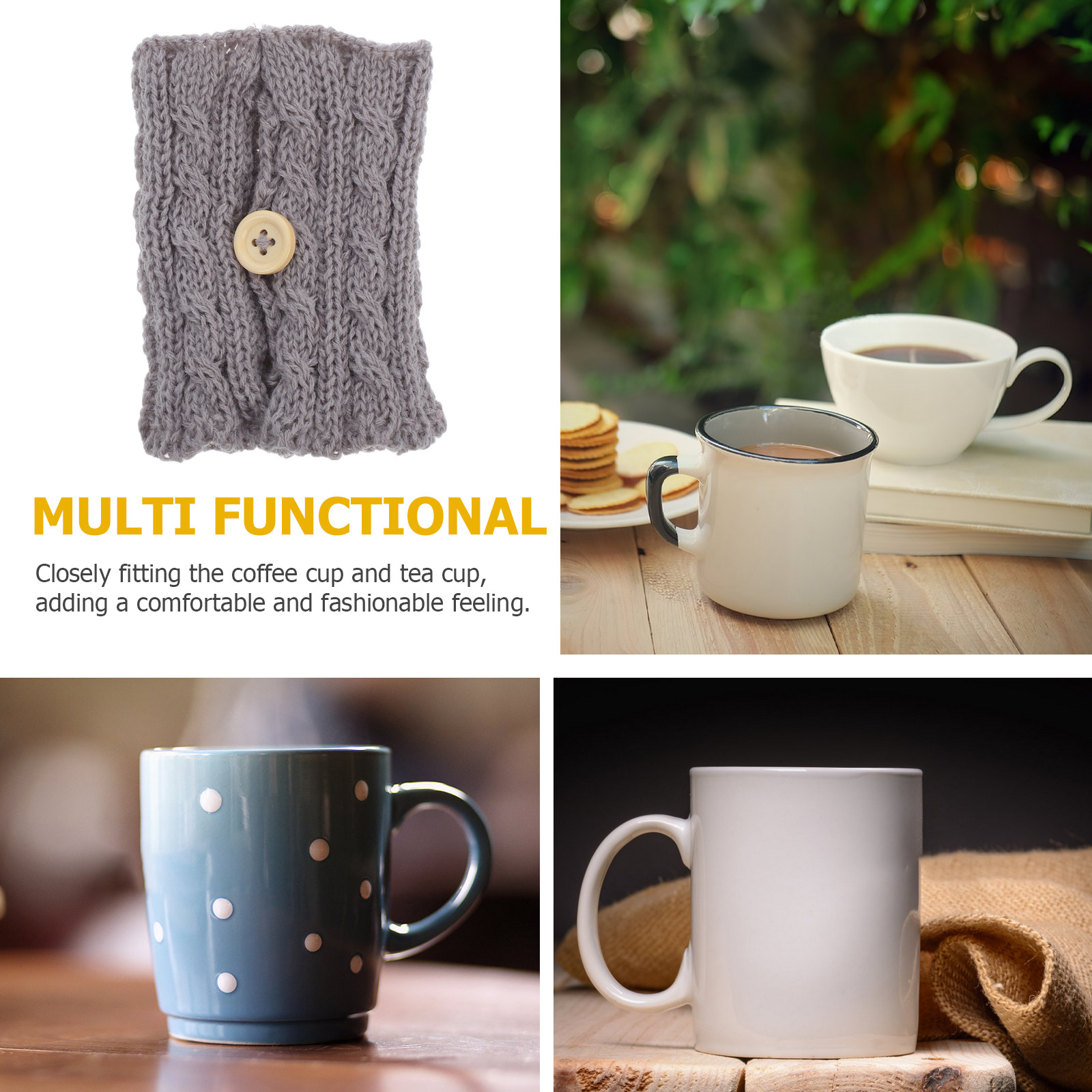 2 Peças de Capas de Malha Reut - Coffee Tea Knits avaliação e preço