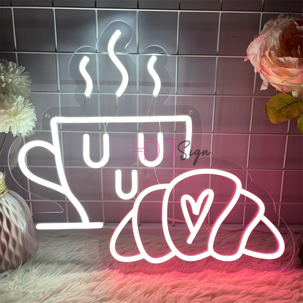 Café chá néon led sinal noite  - Coffee Tea Neon Sign avaliação e preço