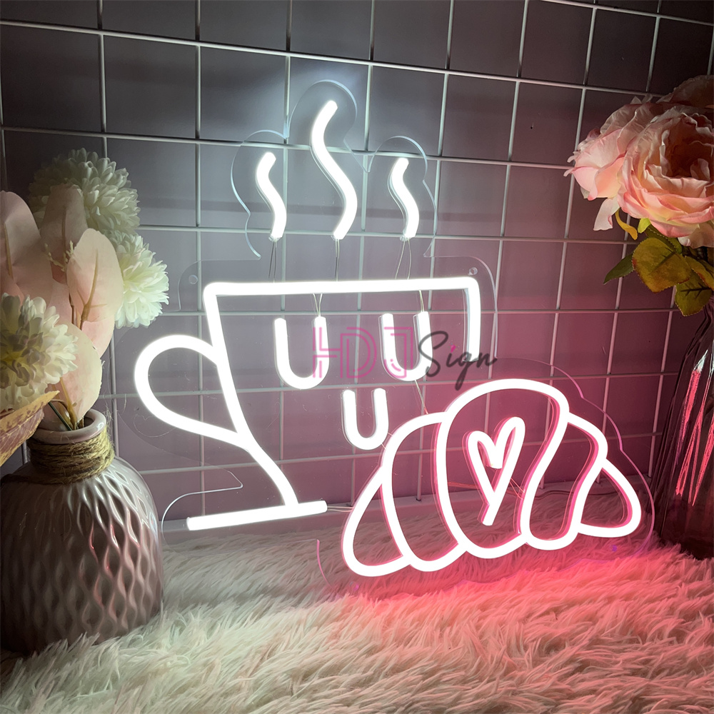 Café chá néon led sinal noite  - Coffee Tea Neon Sign avaliação e preço