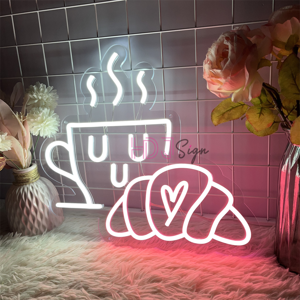 Café chá néon led sinal noite  - Coffee Tea Neon Sign avaliação e preço