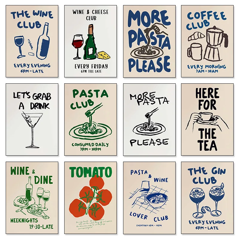 Arte Moderna para Cozinha, Vin - Coffee Tea Picture avaliação e preço