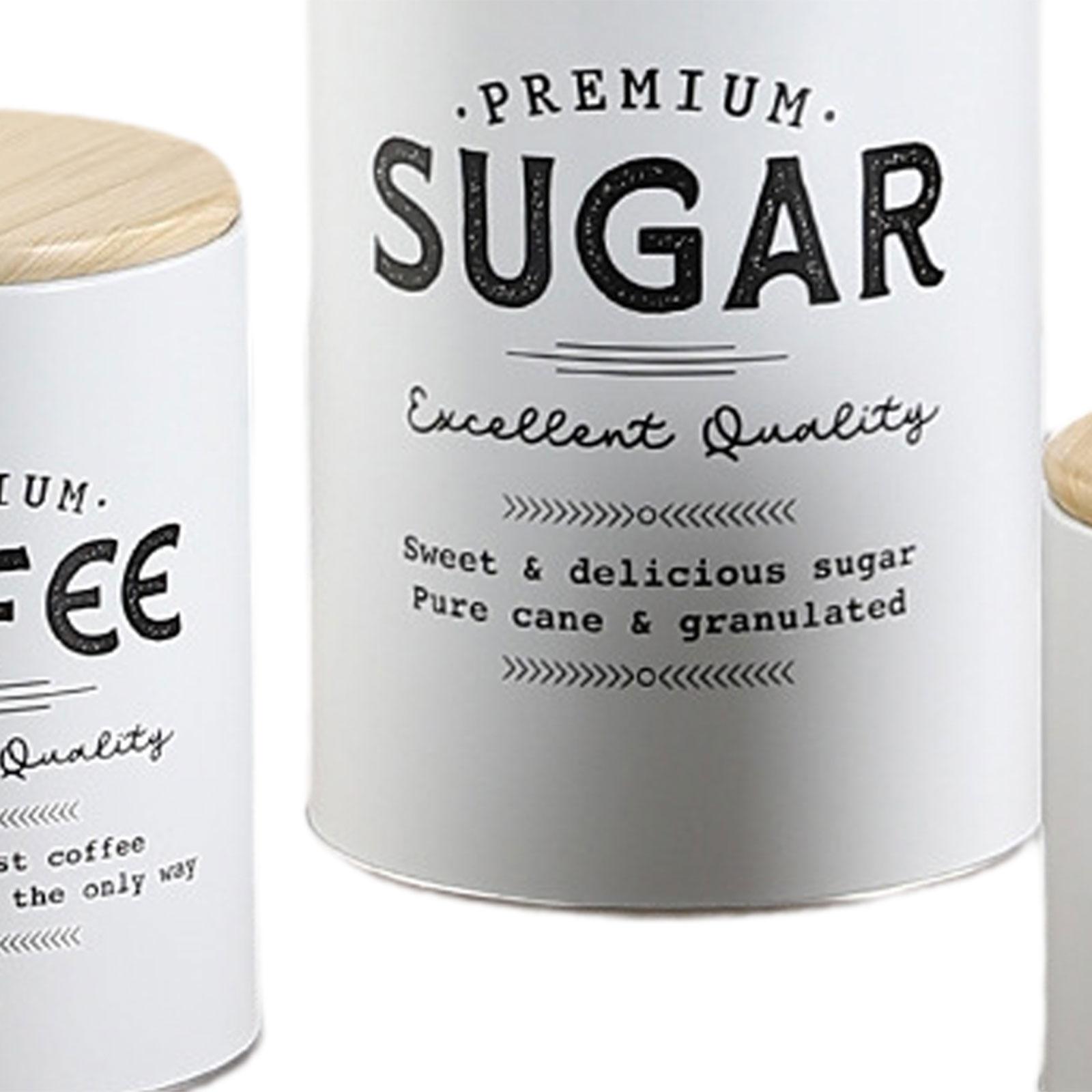 Conjunto de 3 Peças de Potes d - Coffee Tea Sugar Container Set avaliação e preço