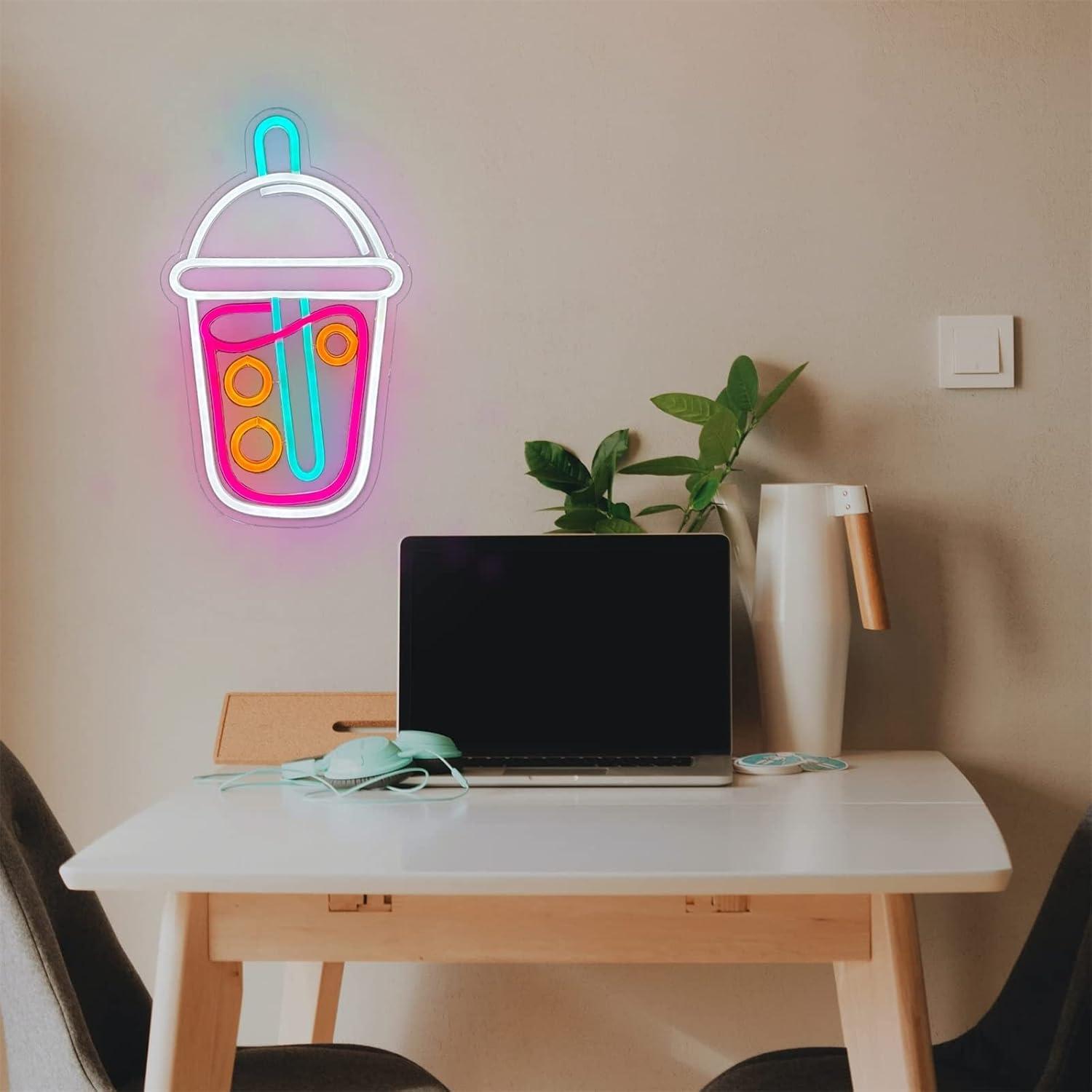 Letreiro Neon de Bubble Tea co - Coffee Tea Neon Sign avaliação e preço