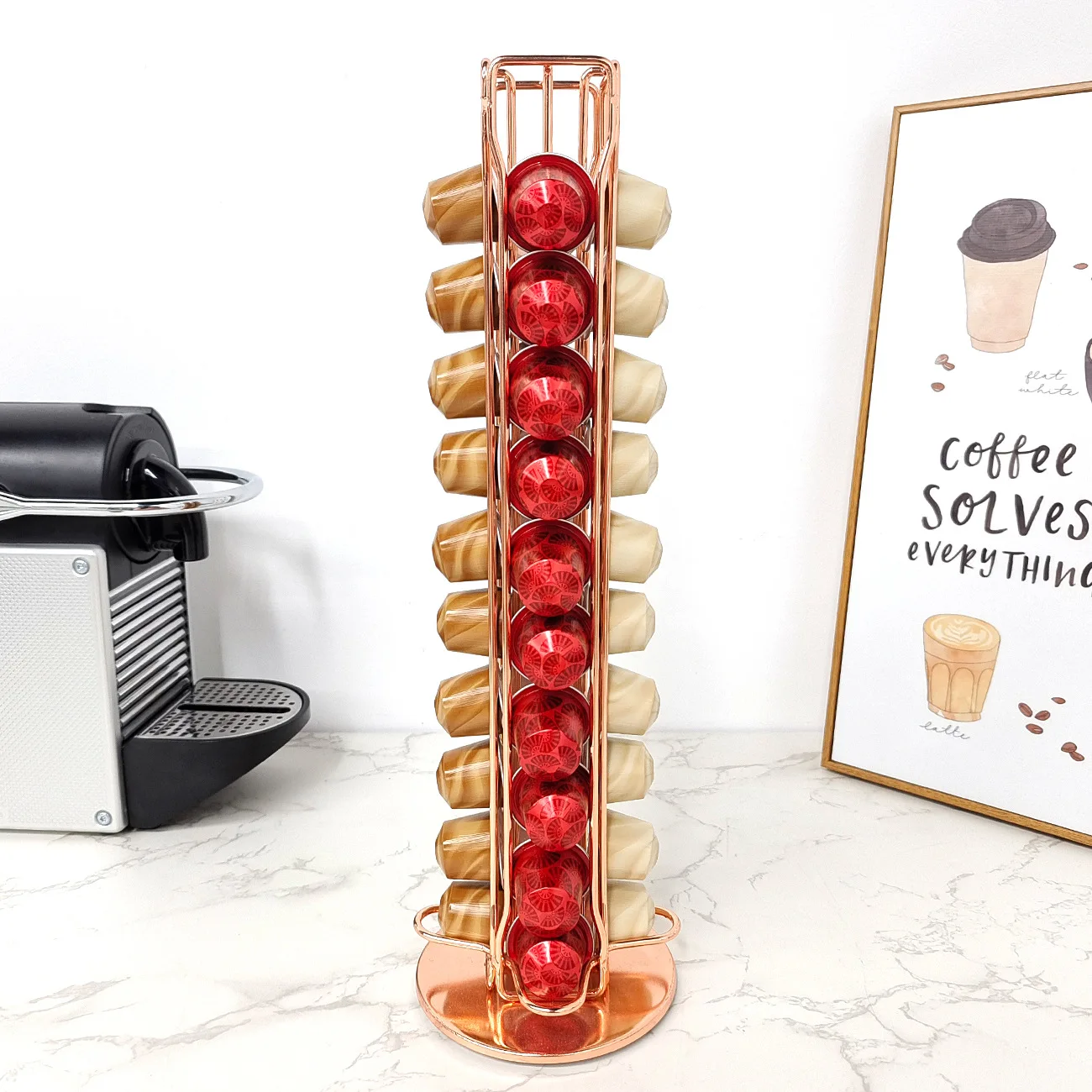1pc 40 cápsulas de café nespre - Coffee Tea Stand avaliação e preço