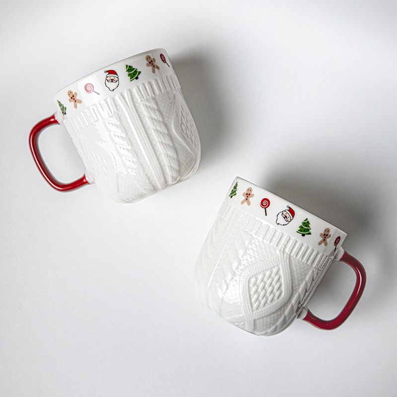 Caneca de cerâmica de suéter d - Coffee Tea Festival avaliação e preço