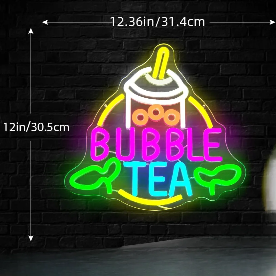 Letreiro Neon de Bubble Tea co - Coffee Tea Neon Sign avaliação e preço