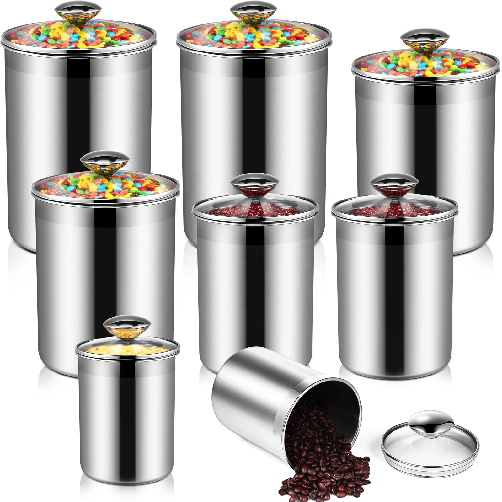 Recipientes de armazenamento d - Coffee Tea Sugar Canister Set avaliação e preço