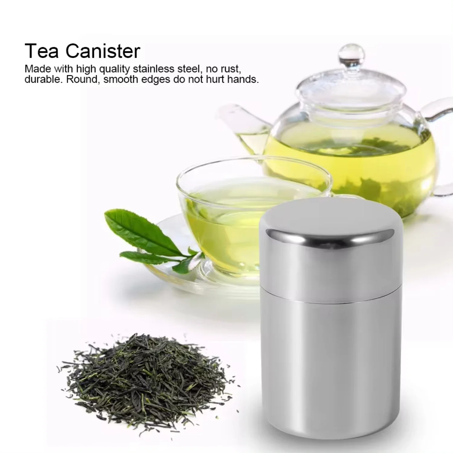 Latas de folhas de chá de aço  - Coffee Tea Sugar Canister Set avaliação e preço