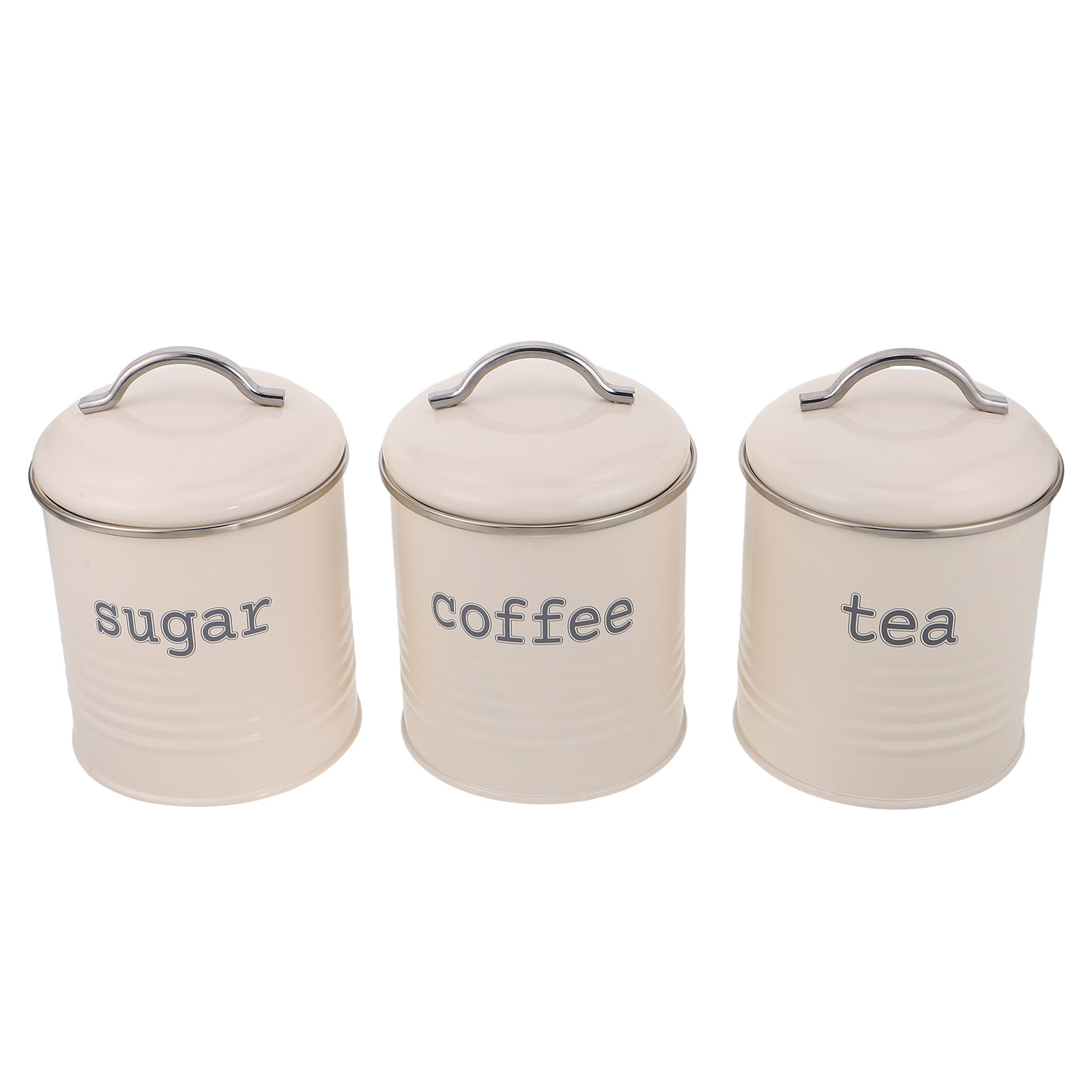 Conjunto de 3 Recipientes Herm - Coffee Tea Sugar Canister Set avaliação e preço