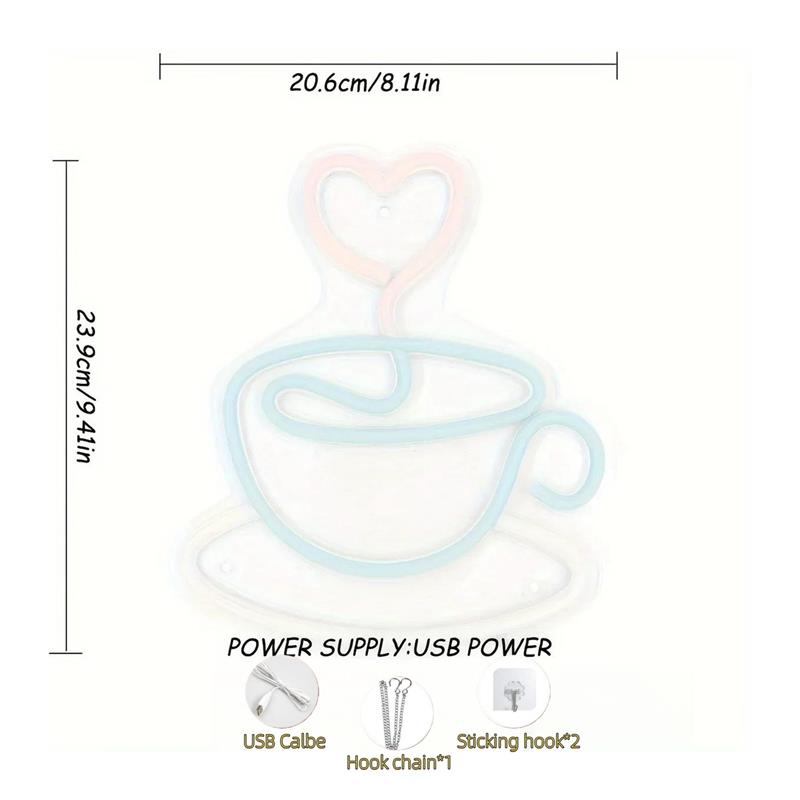 Letreiro de néon Love Coffee C - Coffee Tea Neon Sign avaliação e preço